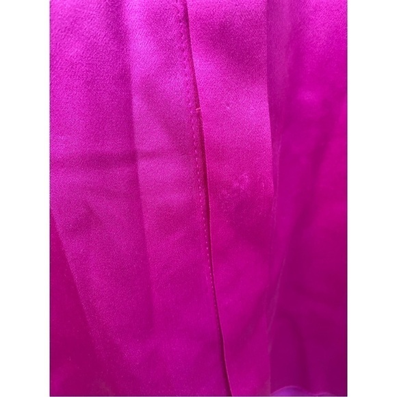 Elie Tahari Pink Passion Silk Blouse with Floral Collar | Size: S - Picture 5 of 16